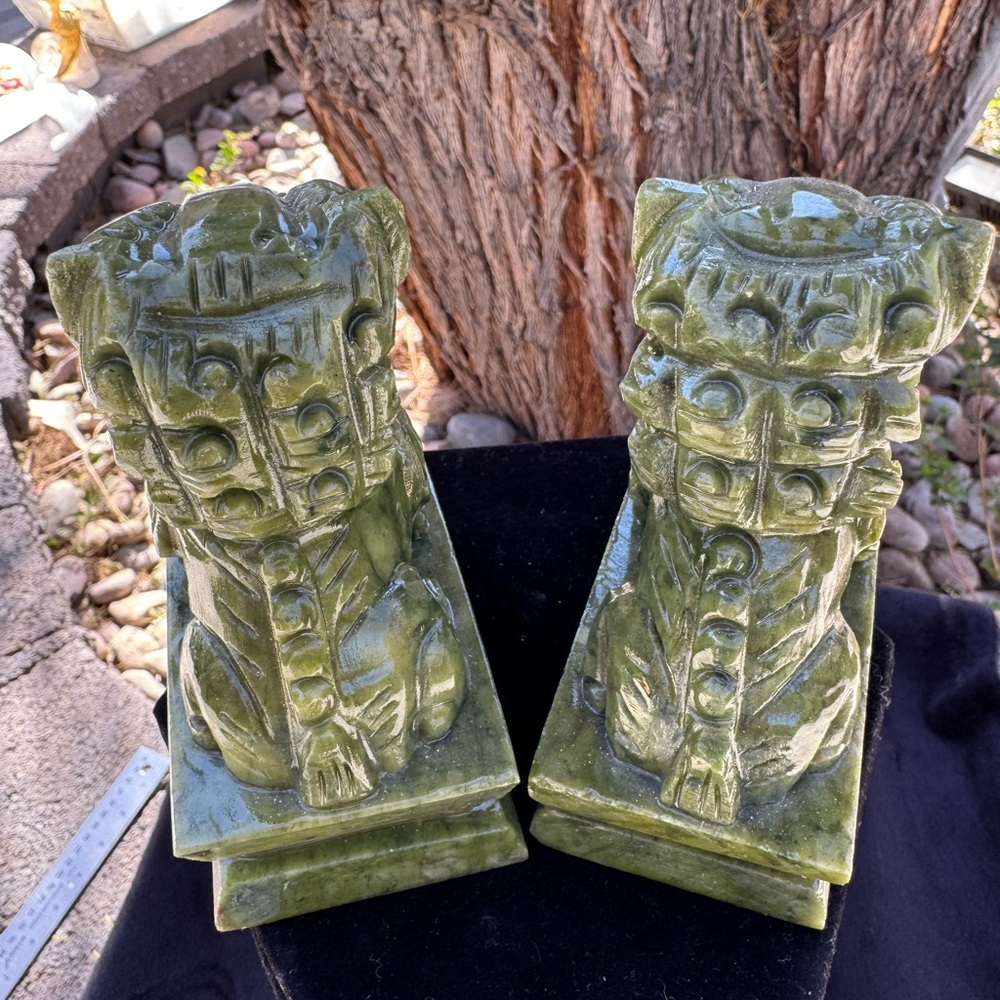 Jade Foo Dog Pair - Picture 5 of 5